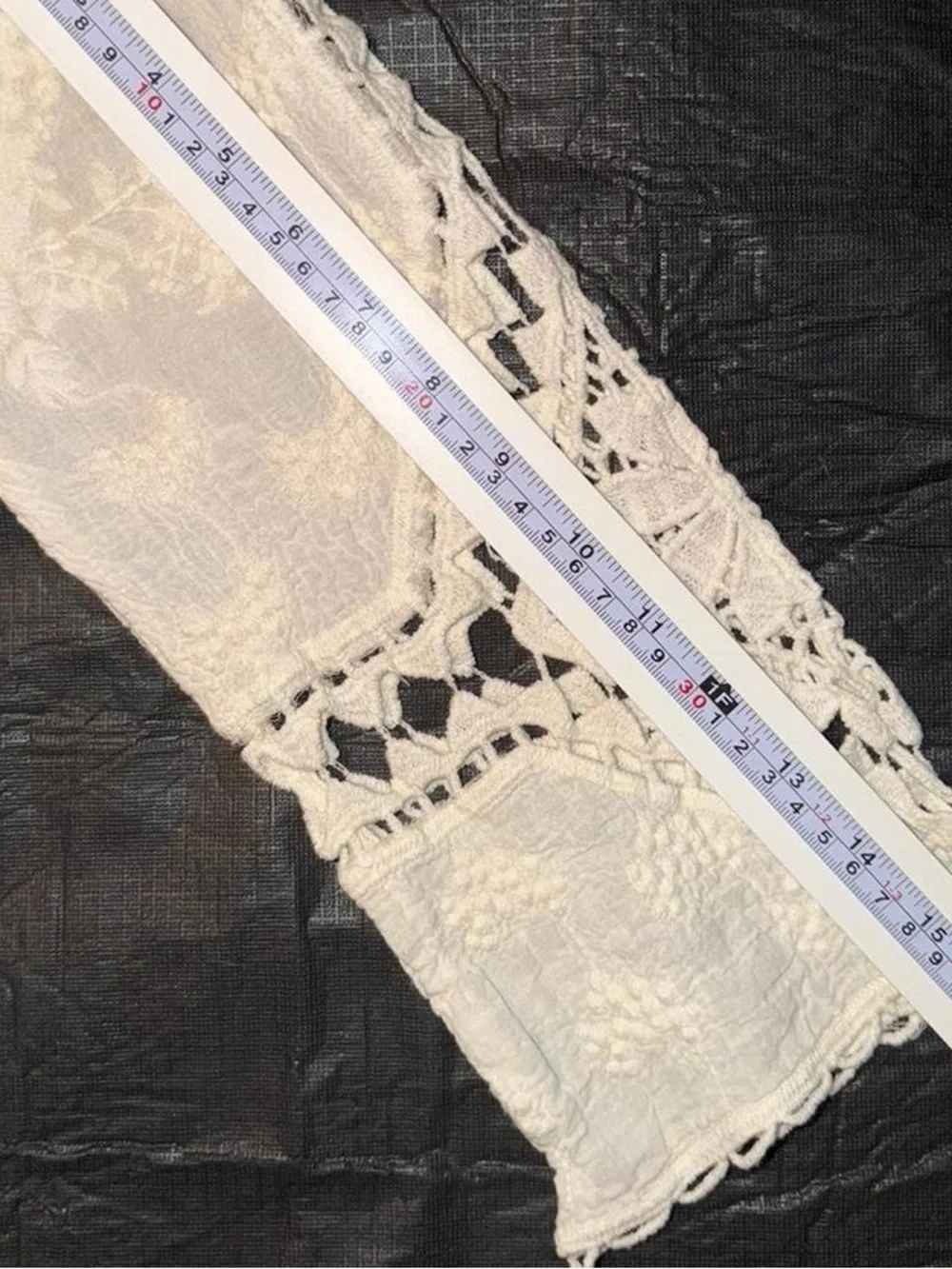 Crochet Lace Tunic Top - Grifflin Paris Size M/L - Picture 4 of 6